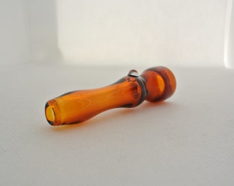 Verre Chillum Amber One-Hitter Old School fait main, fabriqué aux États-Unis : soutenez les artistes indépendants sur Etsy