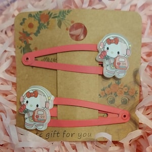 Pink Hair Clips, Kawaii Hair Clips, Snap Hair Clips, Cute Hair Clips, Kawaii Hair Clips, Hair Accessories, Hair Clips For Girls, Gifts