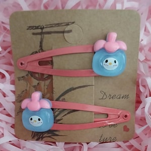 Pink Hair Clips, Kawaii Hair Clips, Snap Hair Clips, Cute Hair Clips, Kawaii Hair Clips, Hair Accessories, Hair Clips For Girls, Gifts