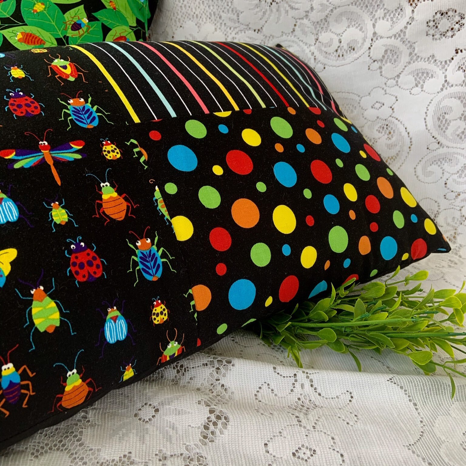 Bugs Bugs Bugs Cushion Rectangle Etsy