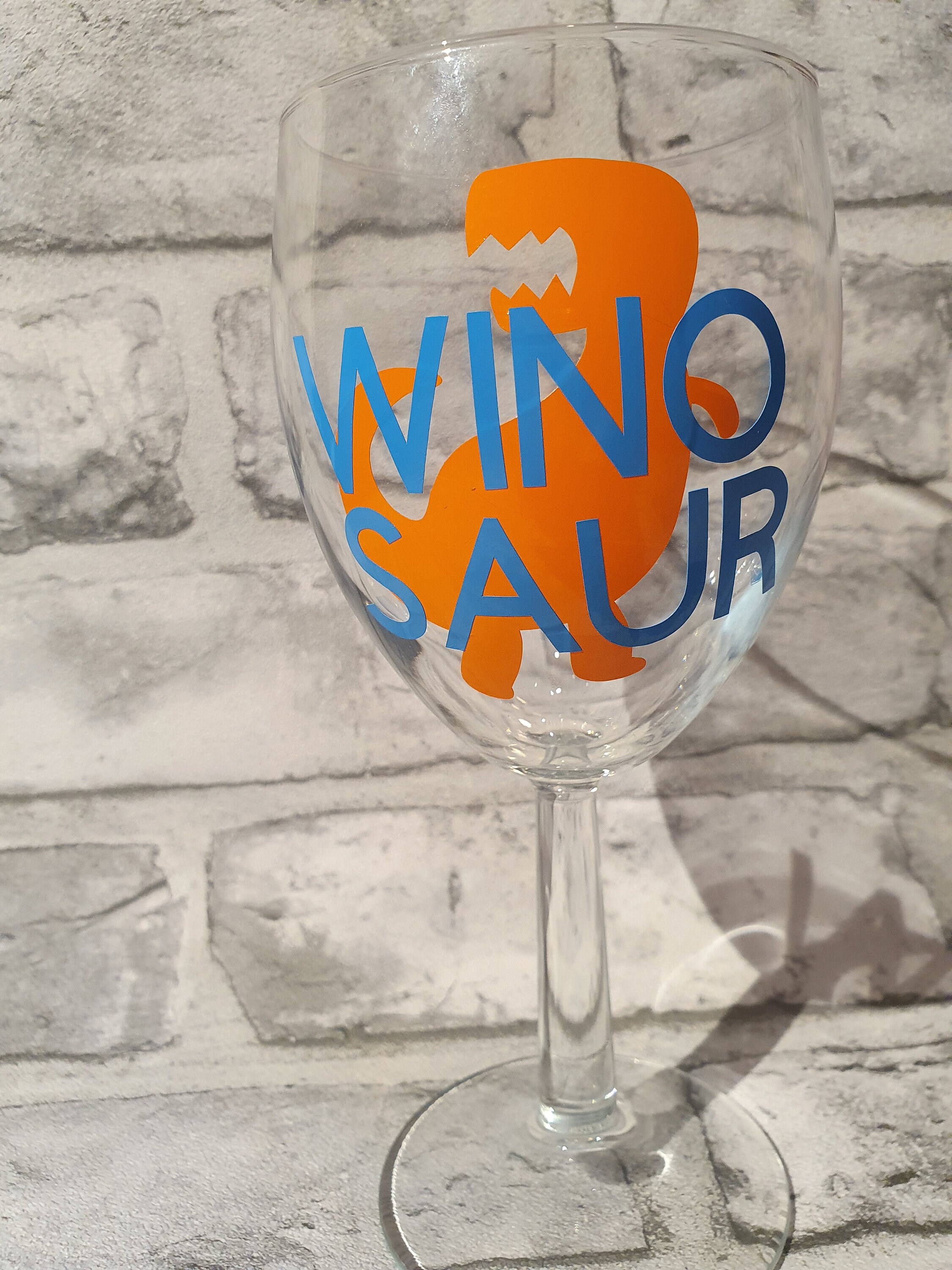 Winosaur / Wine Glass / Dinosaur / Funny Wine Glass / Novelty | Etsy