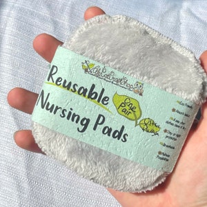 Reusable Nursing Pads for Eco Friendly New Moms, Nursing Accessories, Washable Breastfeeding Pads, Sustainable Material, Nursing Essentials image 3