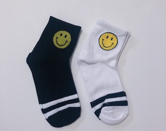 Cute Smiley Face Women Fashion Socks Made of Cotton