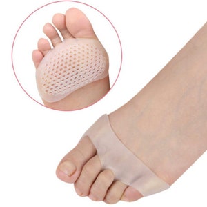 2PCS Stretch Silicone Gel Front Protective Pad Reduce Foot Pressure Prevent Dry Skin
