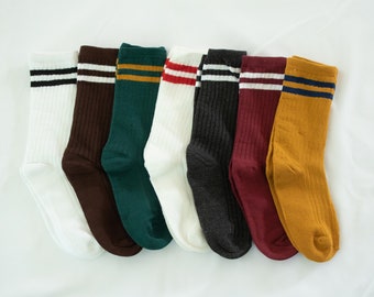 Mid Ankle Cute Harajuku Korean Style Women Socks Made of Cotton