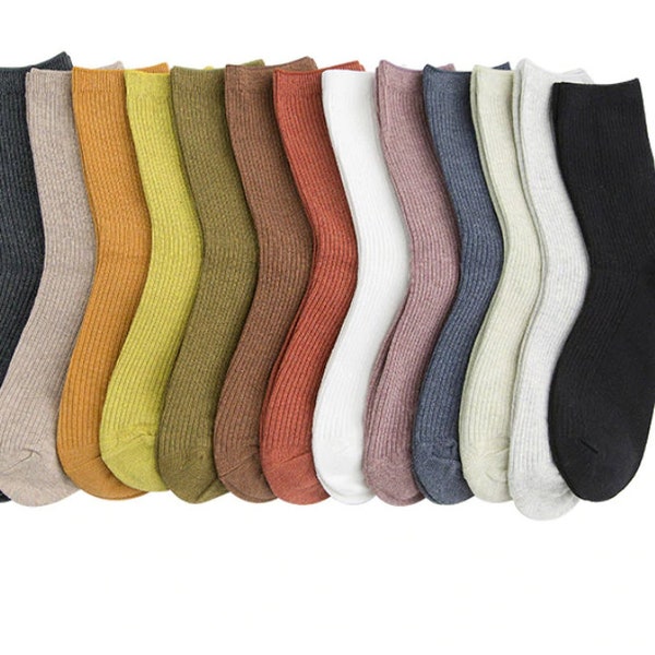 High Ankle Autumn Fall Casual Knitted Women Fashion Socks