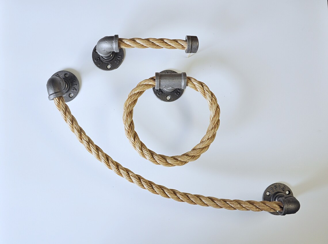 Conjunto de accesorios para el baño de cuerda de 3 piezas | Etsy