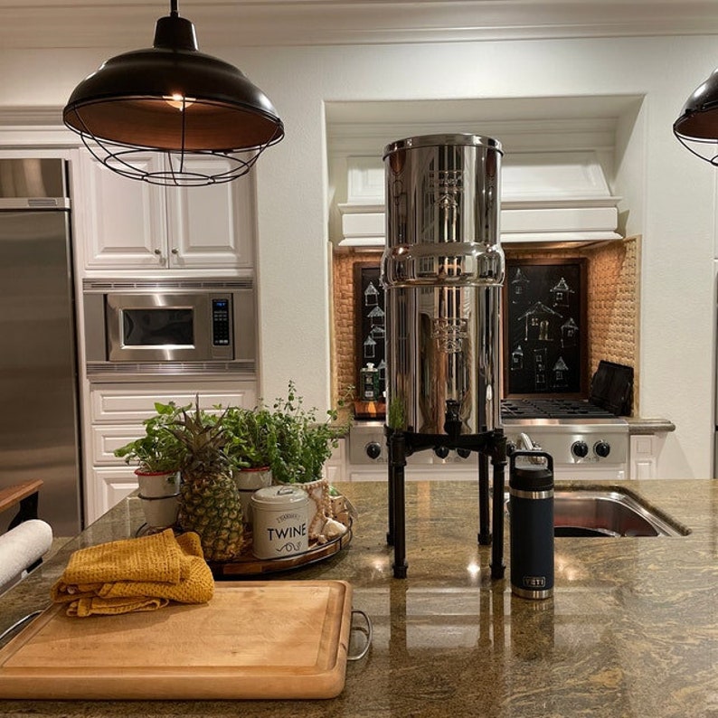Berkey Water Filter Counter Top Stand Alexapure Pro Pro Etsy