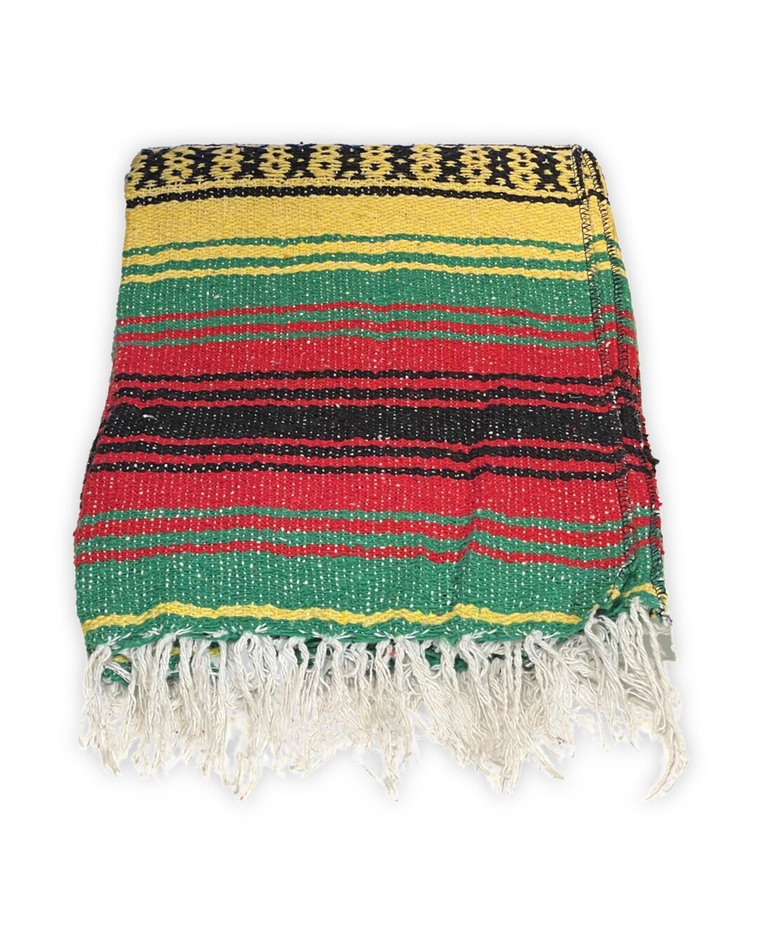 Woven Mexican Beach Blanket Multi Use Throw Blanket Picnic Yoga Beach