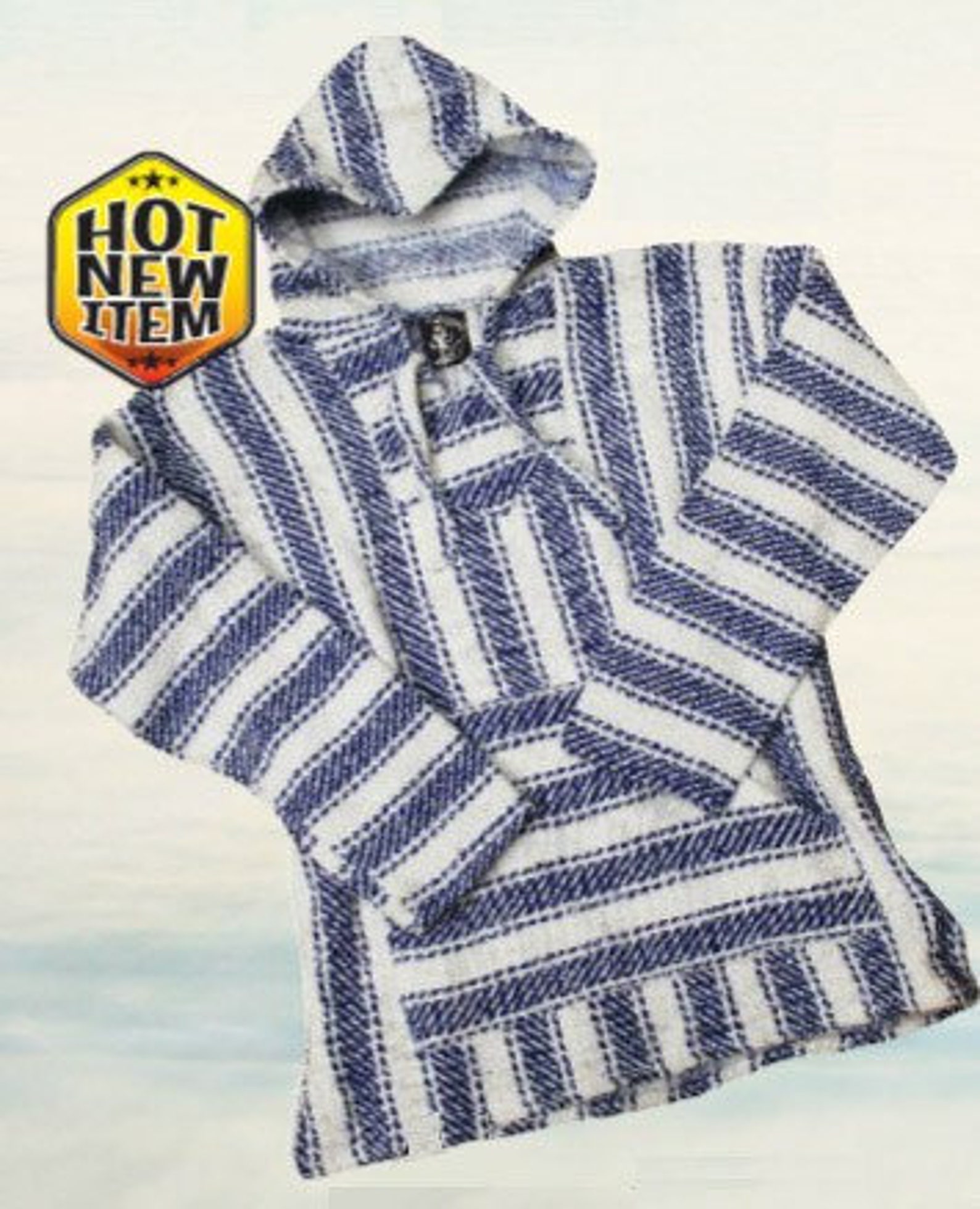 Hoody Poncho Beach Style Clothing Retro Woven Sweatshirt Etsy