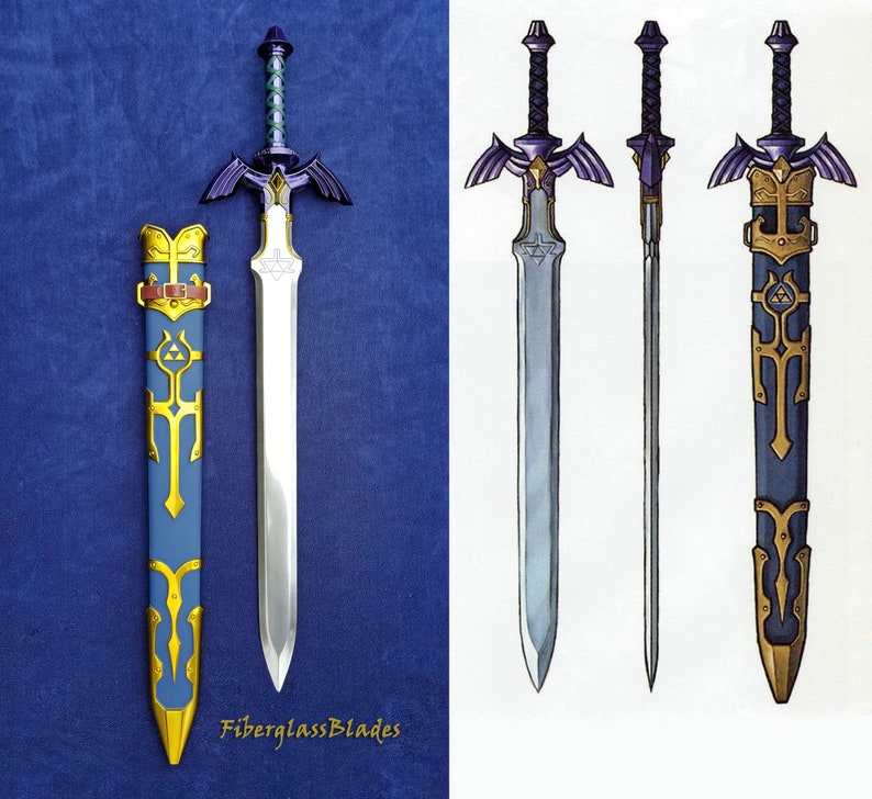 Legend of Zelda Twilight Princess Master Sword and Sheath Etsy