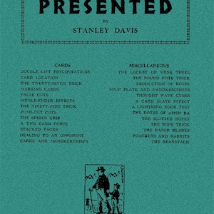 TRICKS PRESENTED By Stanley Davis (1944) / Vintage Zaubertricks