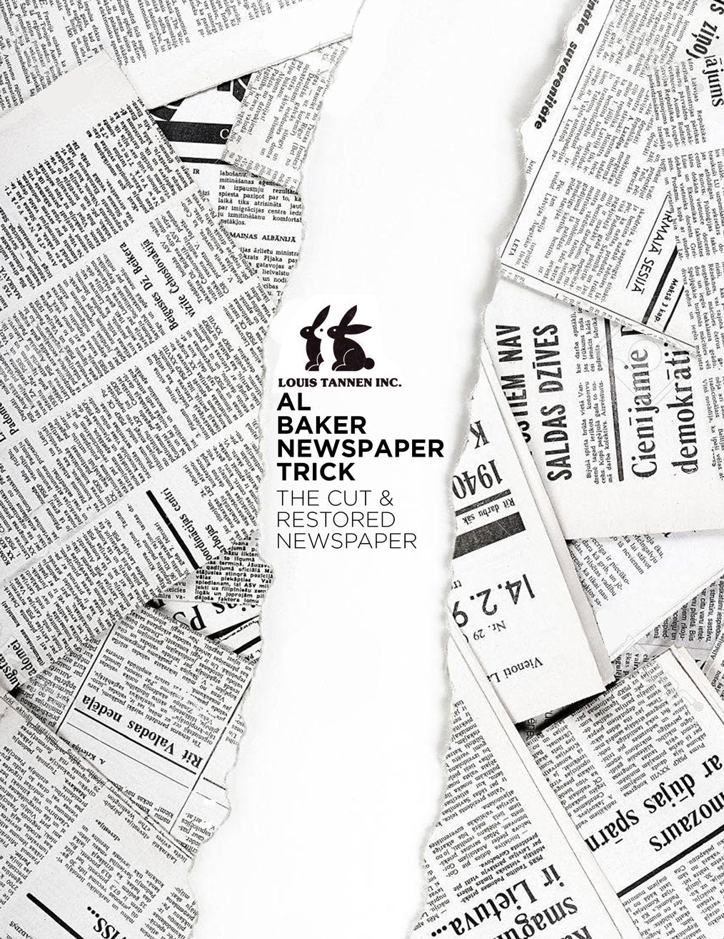 Al Baker Torn Restored Newspaper Etsy