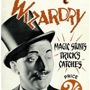 WILLANE'S WIZARDRY - Magic Stunts, Tricks, Catches (1947) / Vintage Card Magic Instructions