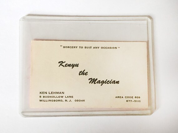 Magician Dick Zimmerman S Autograph Etsy