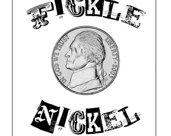 FICKLE NICKEL COMPLETE Instruction Sheet / Vintage Coin Magic Trick Instructions