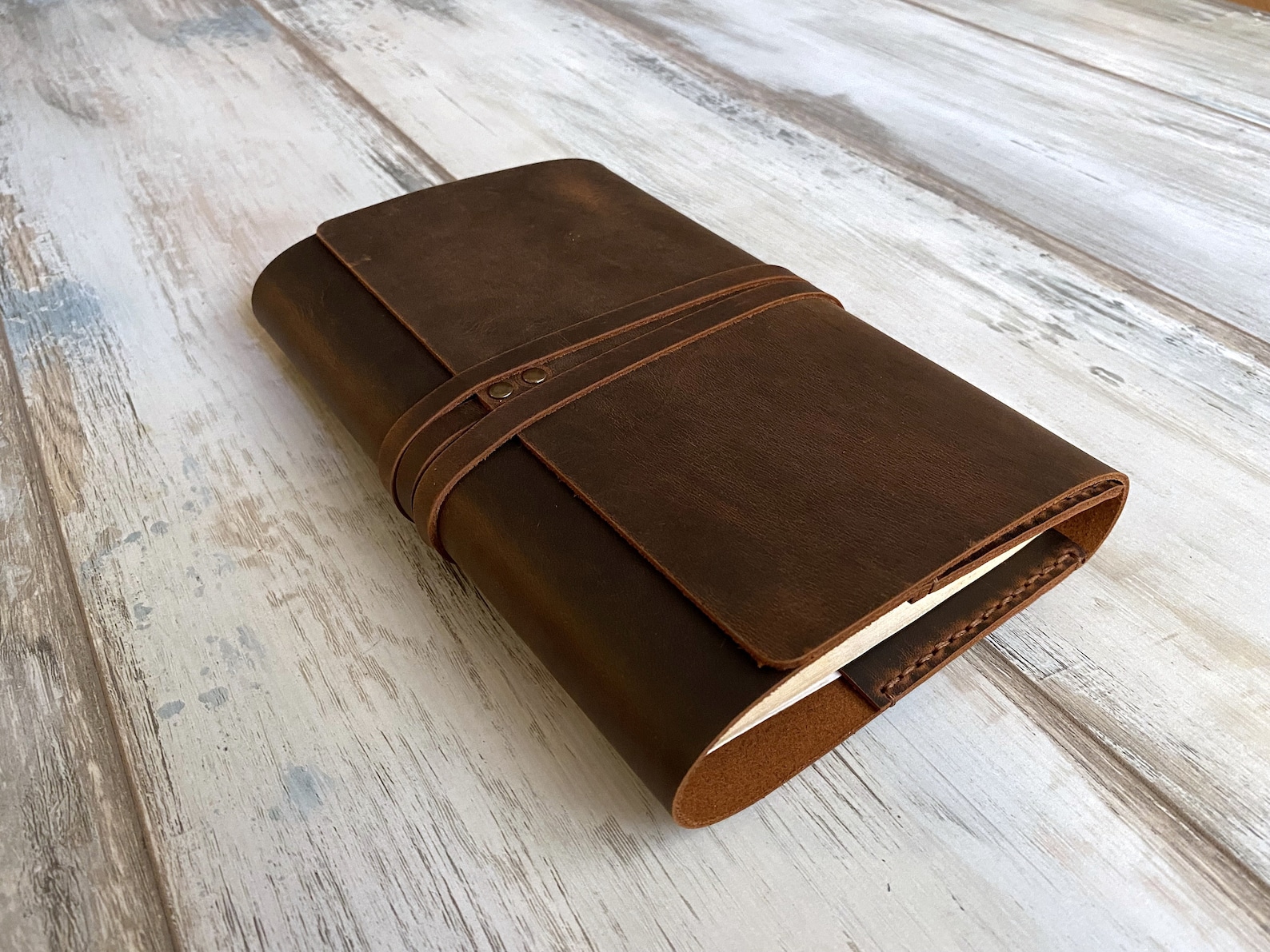 Rustic Leather Book Cover Leather Journal Case Journal Cover Etsy