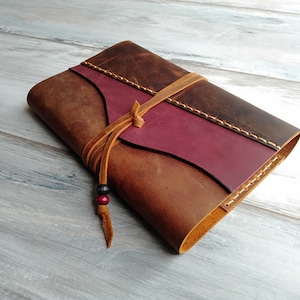 Leather Book Cover Leather Journal Case Journal Cover Bible cover Leather A5 Book Cover Leather Notebook Valentine&#39;s Day Gift