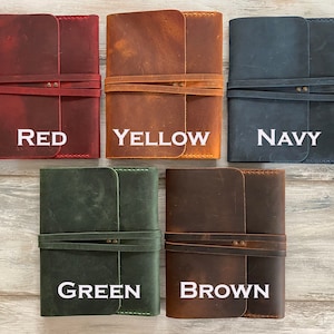 Rustic Leather A5 Sketchbook Cover Leather Drawing Book Cover Leather Refillable Sketchbook Notebook Cover Journal Case