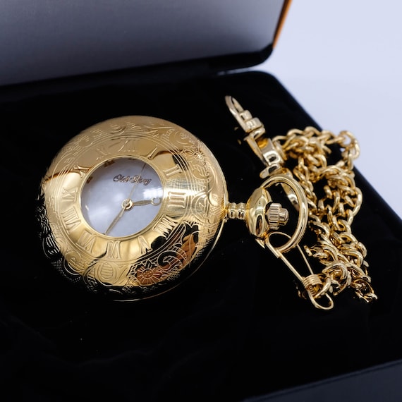Old Story Sigma Oro Premium reloj de bolsillo unico reloj antiguo caja de regalo de estata Japon Mov t HECHO EN KOREA Etsy Espana