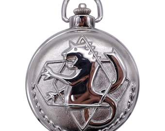 Official Licensed Fullmetal Alchemist Edward Elric Cosplay(costume) Pocket Watch Made in Korea - Shinning Plate Ver. Free Gift EVENT