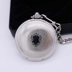 Old Story Omega  Premium Pocket Watch Unique Antique Watch ,Tin Gift Box (Japan Mov't) MADE IN KOREA