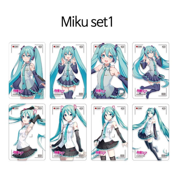 Hatsune Miku Transparent Photo Card Set Korean Pop-up Store