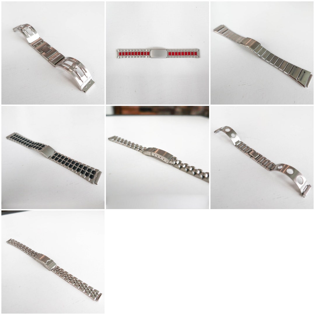 Vintage and Unique Wristwatch Metal Band Strap Collection Made - Etsy