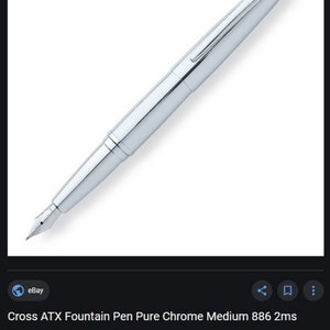 CROSS 886-2MS Chrome FOUNTAIN PEN