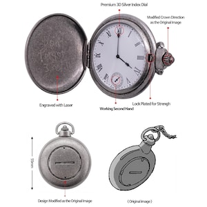 Official Licensed Fullmetal Alchemist Edward Elric Cosplay(costume) Pocket Watch Made in Korea - Antique Plate Ver. FREE Gift Event image 5