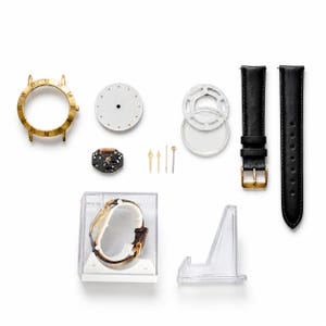 DIY Watch Making Kit, Build Your Own Wristwatch, Miyota 2035 Quartz Movement, Beginner Watch Assembly Kit with Video Guide