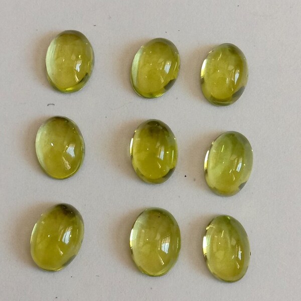 Natural peridot Oval Cabochon 3x5mm To 6x8mm Wholesale Loose Gemstone