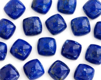 Natural Lapis Lazuli Cushion Cabochon 6mm to 20mm Loose Gemstone
