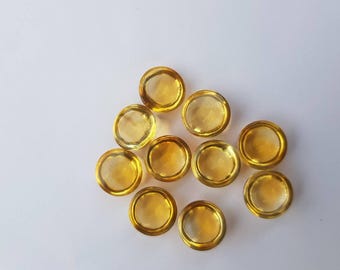 Natural Citrine Round Cabochon 3mm-10mm Handmade Jewelry Making