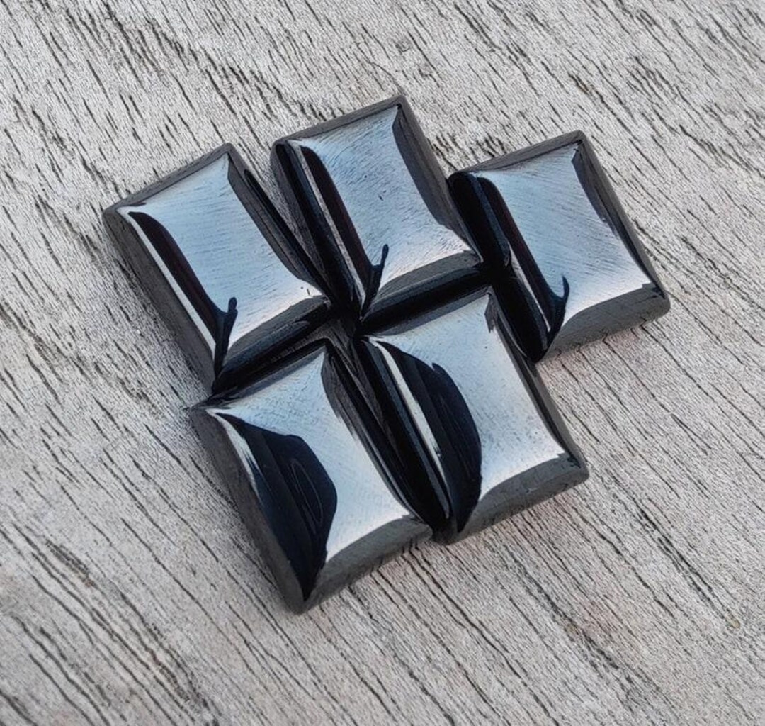 Natural Hematite Gun Metal Rectangle Cabochon 6x8mm 20x25mm Loose ...