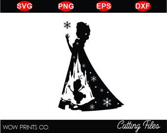 Elsa silhouette | Etsy