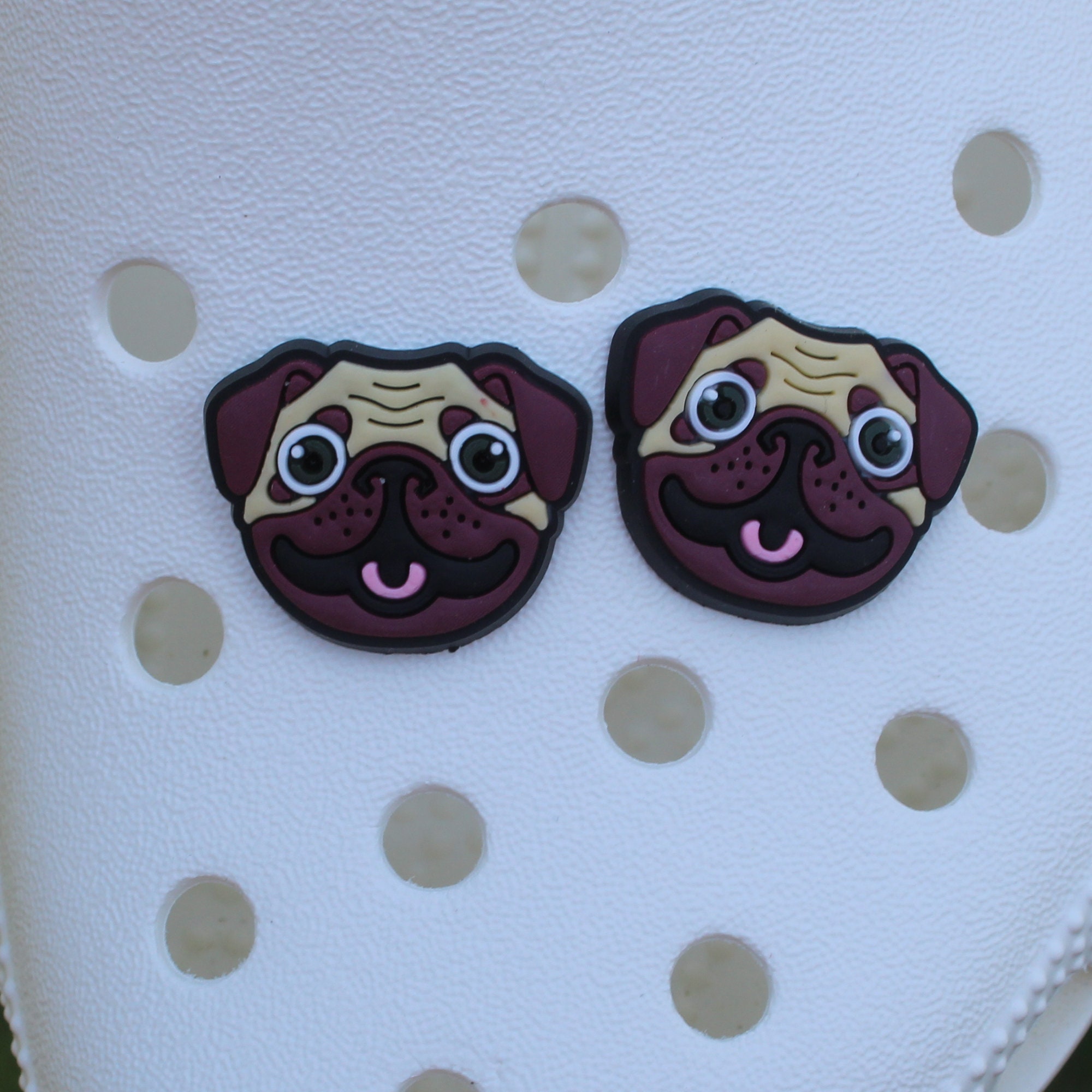 Pug Croc Charms , Dog croc charm  , Pug shoe charm, Dog croc charm