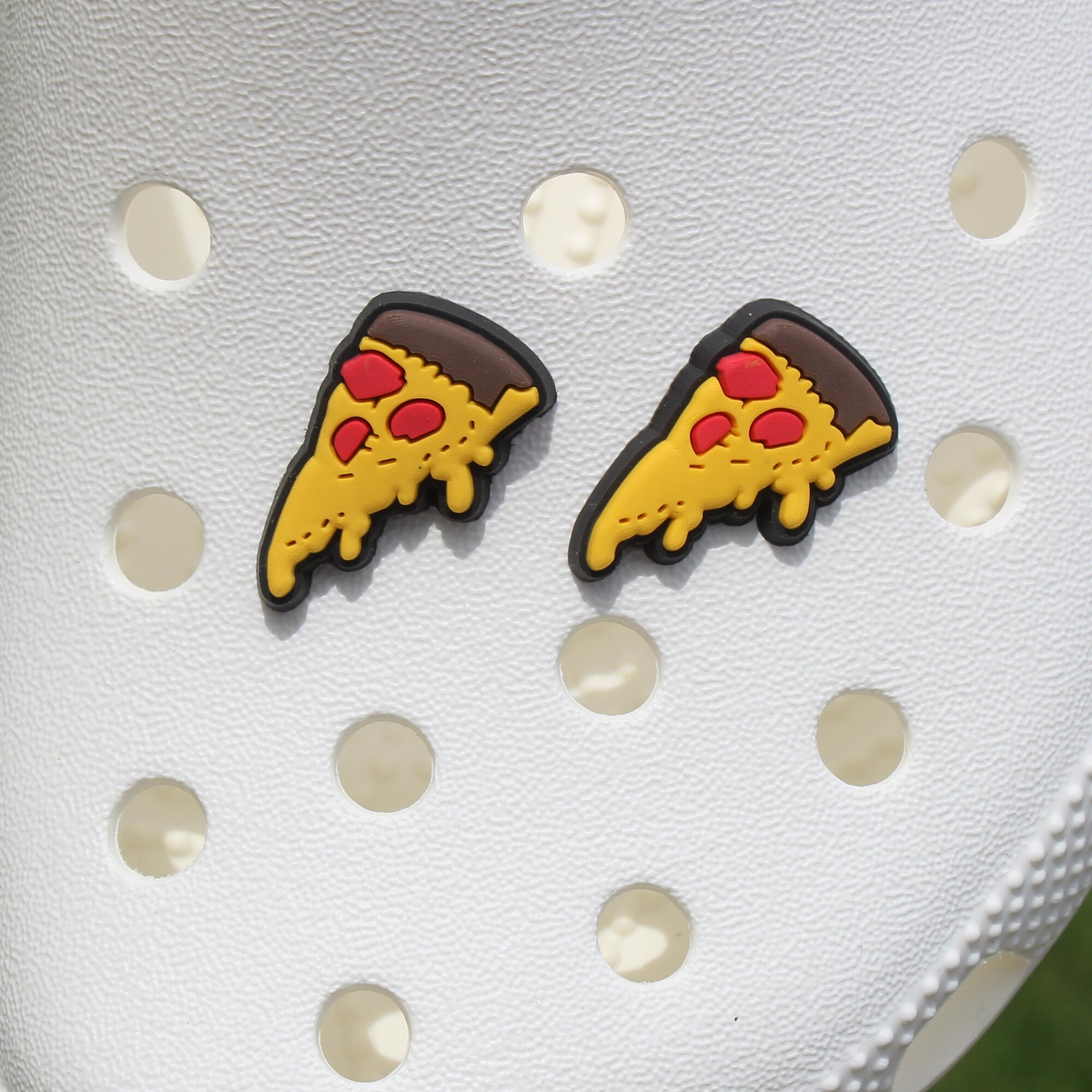 Pizza Shoe Charms , Pizza charm  , Pizza croc charm, food croc charm