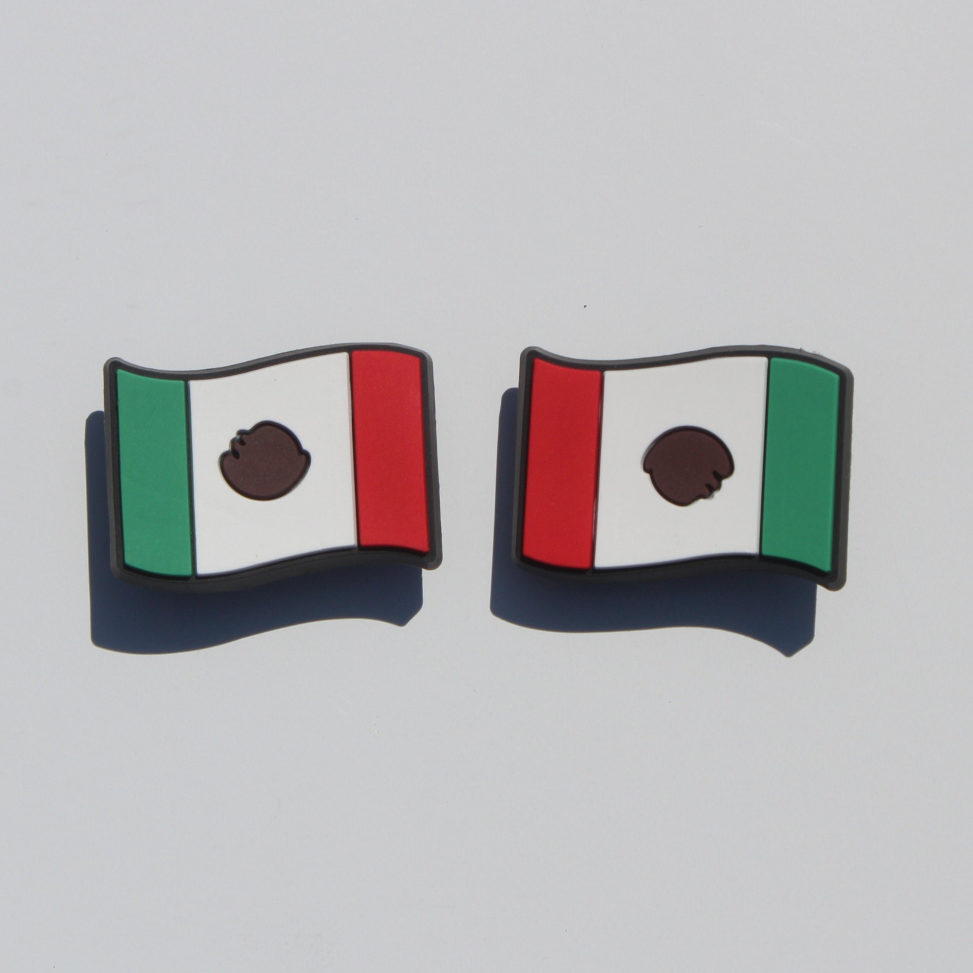 Mexican flag  croc charms, flag  croc charms