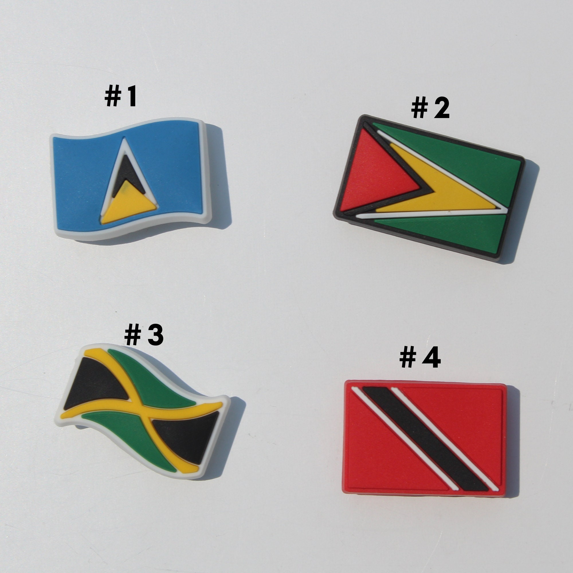 flag croc charms, flag  croc charms , jamaica croc charm, rep flag cr…