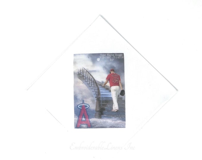 Memorial Handkerchief, A Sentimental Handkerchief, With Your Photo & Words Printed on a Beautiful 100% Cotton Handkerchief. The Perfect Gift