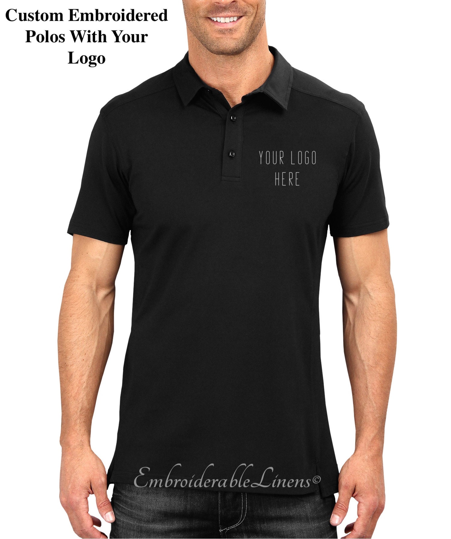 polo shirts logo embroidery