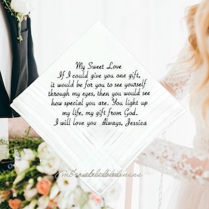 May include: A white card with a handwritten message that reads: "My Sweet Love If I could give you one gift, it would be for you to see yourself through my eyes, then you would see how special you are. You light up my life, my gift from God. I will love you Always, Jessica"