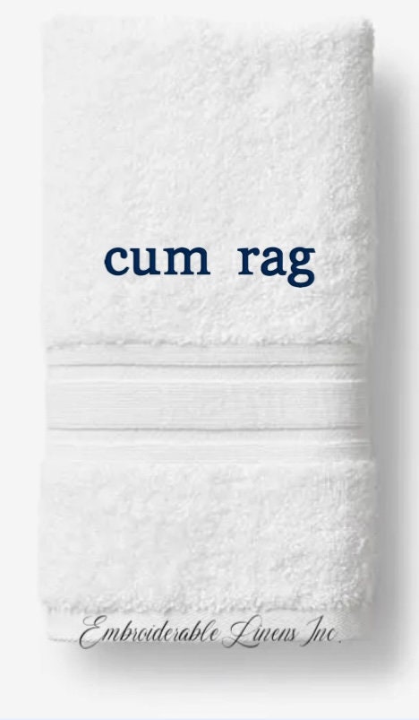 Cum Rag Embroidered Cum Rag