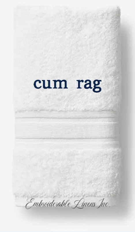 Cum Rag Embroidered Cum Rag