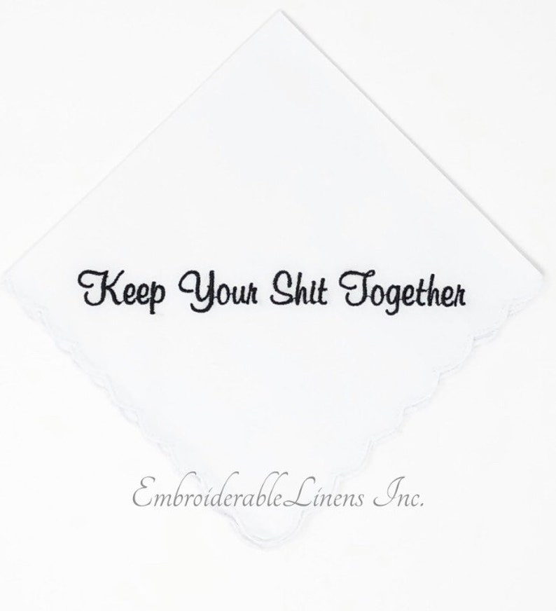 discount Set Max 44% OFF of 8 - Keep Your Together handke scalloped edge White Shit