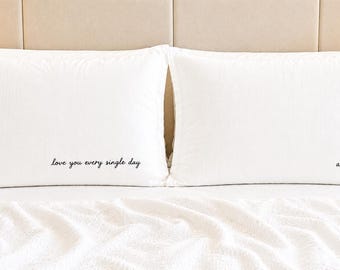 Custom Embroidered Pillowcase – Your Handwriting Keepsake Gift
