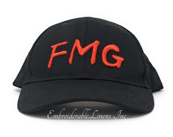 Hat Custom Embroidered With Your Choice Of Font, Thread Color, And Words For Embroidery! By EmbroiderableLinens Inc