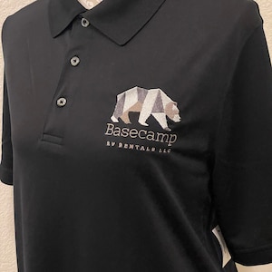 Embroider your Company Logo, Name, Uniform, Digitize your Logo, Family Reunions and more. Comfortable Black Polo for everyday wear.
