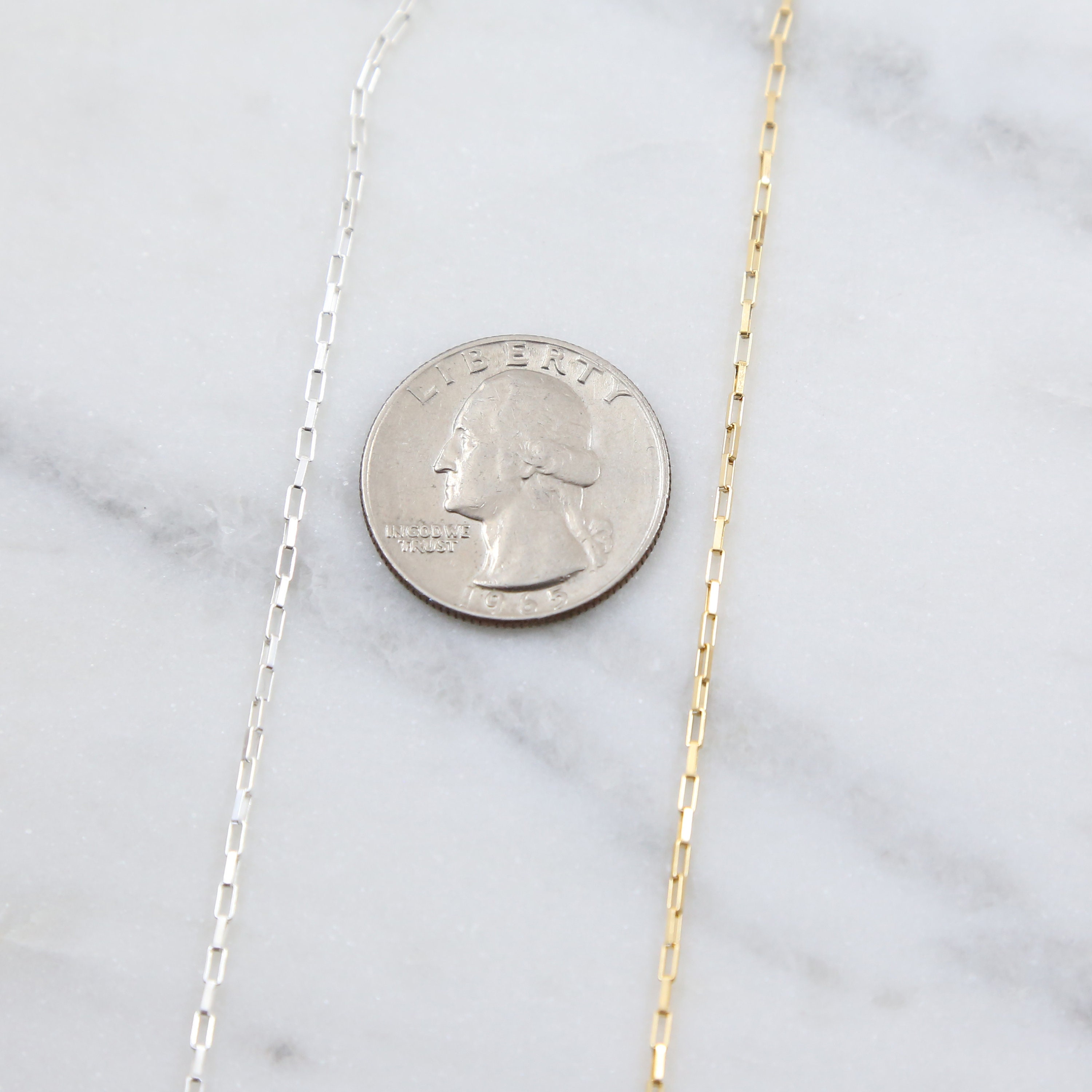 1.2mm X 3mm Thick Elongated Rectangular Link Venetian Box Chain ...